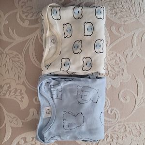Set of Two Gerber Bear Baby Gowns